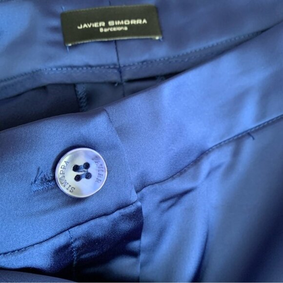 Javier Simorra Satin Pants Size 8 - Picture 4 of 6